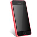 pink, Iphone Black icon