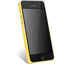 Iphone, yellow Black icon
