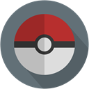 Pokeball, Pikachu, pokemon, Longico DimGray icon