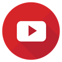 video, play, youtube, movie, you tube Crimson icon
