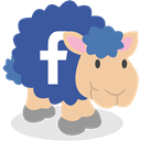 Facebook, Sheep, social network DarkSlateBlue icon