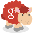 Gplus, Sheep, social network, google plus Firebrick icon
