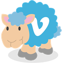 Sheep, Vimeo, social network MediumTurquoise icon