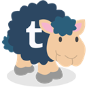 Tumblr, social network, Sheep DarkSlateGray icon