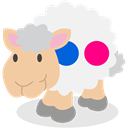 flickr, Sheep, social network WhiteSmoke icon