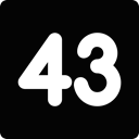 43things Black icon