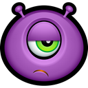 Emoticon, sad, Avatar, monsters, monster MediumOrchid icon