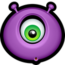 Emoticon, monster, monsters, Alien, Cyclops, Avatar MediumOrchid icon