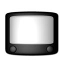 video, Dvd, television Black icon