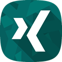 Xing, recruitment, social network Teal icon