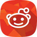 social network, Reddit Firebrick icon