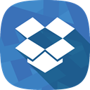 dropbox, files, social network, storage SteelBlue icon