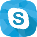 Skype, Char, social network, online conversation DodgerBlue icon