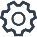 settings, technology, tools, preferences, configuration, Options, tool, Gear, Cog, gears, machine part, Setting DarkSlateGray icon