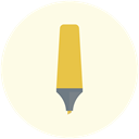 writting tool, Highlighter, stationery OldLace icon