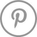 pinterest, Circle Black icon