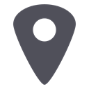 here, point, location, Map, pin DarkSlateGray icon