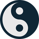 yin, ying, medicine, yan, healthcare, medical, Yang, health DarkSlateGray icon