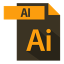 file format, ai extention, extention, adobe DarkSlateGray icon