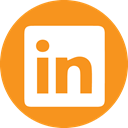 Linkedin DarkOrange icon