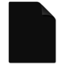 File, Blank, paper Black icon