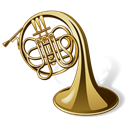 Trumpet, Horn, music, Tuba, instrument Black icon