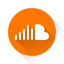 Soundcloud, Cloud, sound DarkOrange icon