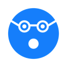 flashed, Face, Glasses DodgerBlue icon