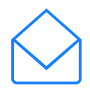 envelope, mail, open Black icon