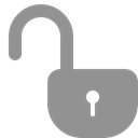 open, Lock LightSlateGray icon