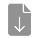 download, document LightSlateGray icon