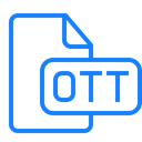 Ott, File, document Black icon