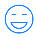 laughing, Face Black icon