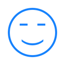 Face, smiling Black icon
