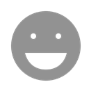 Face, laughing LightSlateGray icon