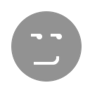 Face, smirking LightSlateGray icon