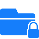 Folder, locked DodgerBlue icon