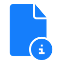 Information, document DodgerBlue icon