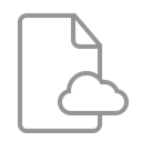 document, Cloud Black icon