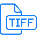document, Tiff, File Black icon