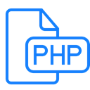 File, document, Php Black icon