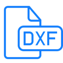 document, Dxf, File Black icon
