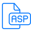Asp, File, document Black icon