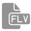 flv, File, document LightSlateGray icon