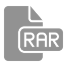 Rar, File, document LightSlateGray icon
