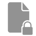 locked, document LightSlateGray icon