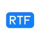Rtf, File Black icon