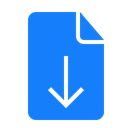 download, document DodgerBlue icon
