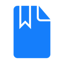 bookmark, document DodgerBlue icon