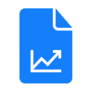 document, graph DodgerBlue icon